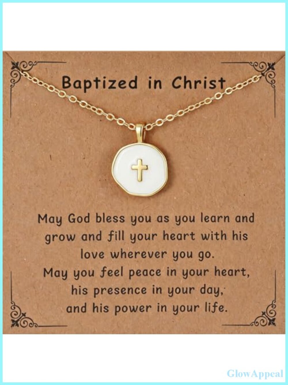 Gold Plated Cross Necklace Adjustable Lobster Clasp Necklace